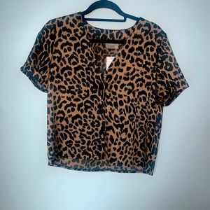 ASOS Design boxy top with contrast buttons ✨